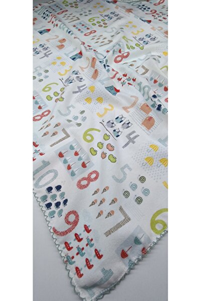 minnakya 80*90 tek yönlü çok amaçlı pazen bebek battaniyesi puset ötrüsü paze...