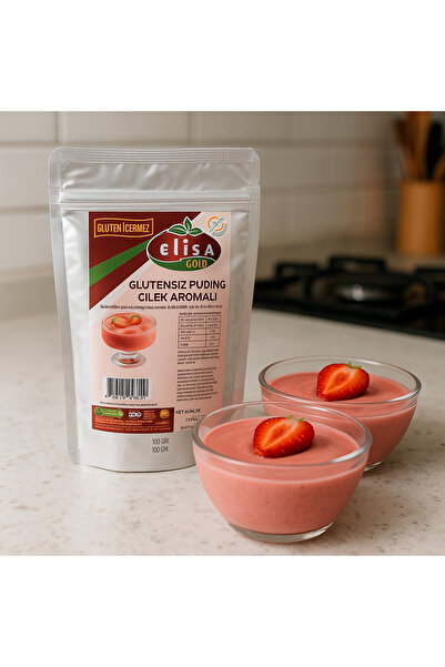 ELİSA Kepez Ekmek Glutensiz Çilekli Puding 100 Gram