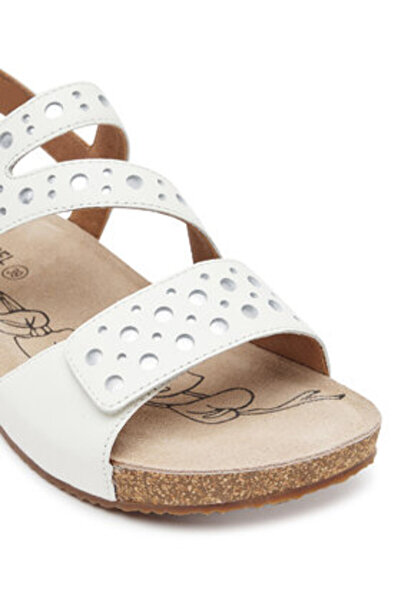 Josef Seibel Γυναικεία Σανδάλια Λευκά JOSEF SEIBEL-78591 082 WEISS-SILBER