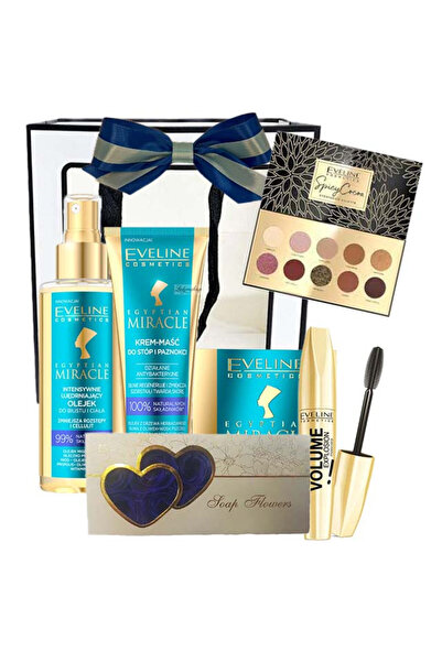 velve Пакет Bleuhold, жени, палитра сенки за очи Eveline, масло за тяло, крем...