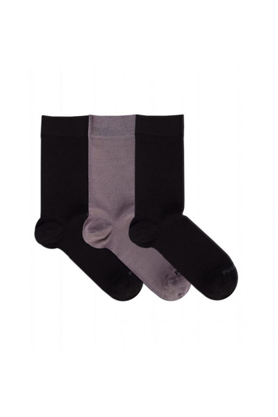 Pirin Hill Sosete confortabile bambus Grey Black Box 3 buc.