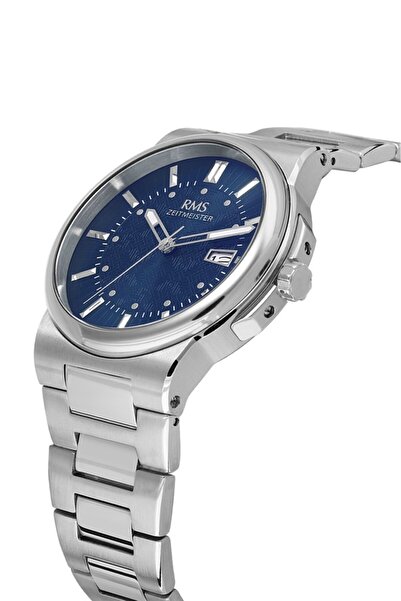 RMS Zeitmeister Rms.1.Ag1638.03 Crystal Glass Steel Band Steel Case 5 Atm Water Resistant Metallic R