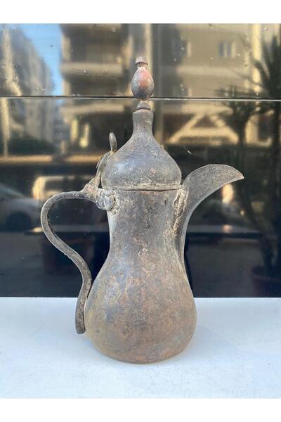 LüksAksesuar Antika Kahve Mırra Bakır Cezve(yükseklik 30cm)
