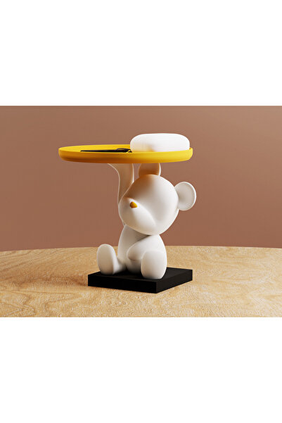 SZD Design حامل مفاتيح ومجوهرات على شكل دمية دب مزخرفة مقاس 14 سم