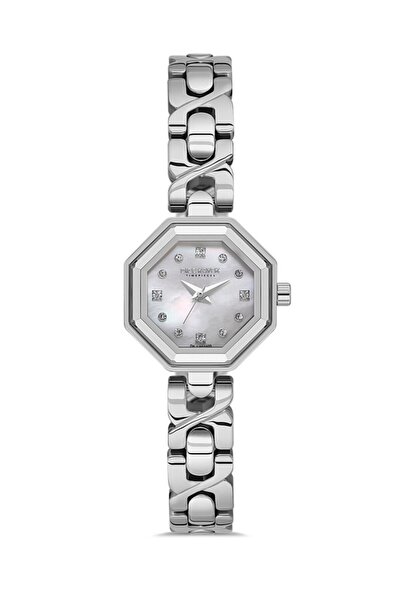 Dice Kayek Dk.1.Ag1420.01 Stone Design Steel Band Steel Case 5 Atm Water Resistant Metallic Color Watch