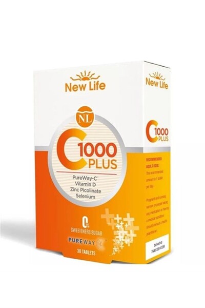 New Life C-1000 Plus Food Supplement 30 Capsules