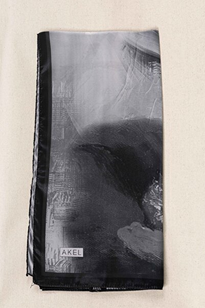 Akel “Dijital Kristal Desenli Eşarp 95x95 – Pastel Desen-1