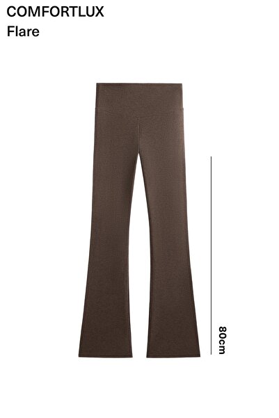 Oysho Comfortlux high-rise flare trousers