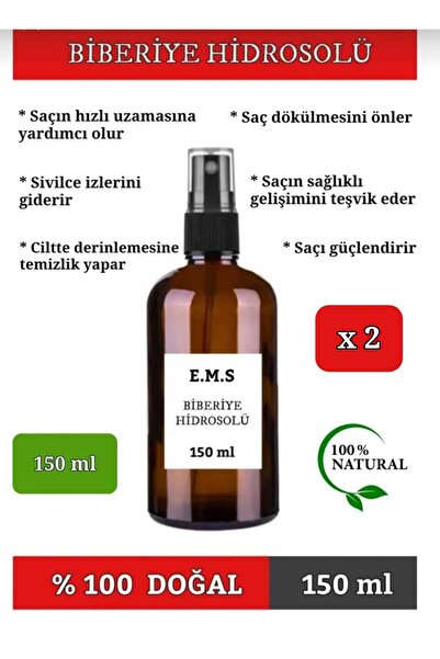 E.M.S AVM 2 x 150 ML (2 ADET) Biberiye Hidrosolü Biberiye Tonik Biberiye Suyu...