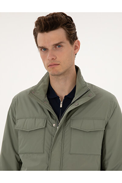 Pierre Cardin Yeşil Dik Yaka Mont 50310174-VR255