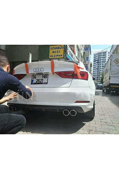 bestuning Audi A3 S3 2013-2016 Sedan Difüzör (Plastik) Parlak Siyah