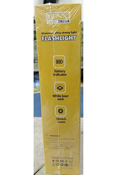 Denx Rechargeable LED Flashlight 1000 Lumens by DENX, 2700mAh Built-In Battery, USB-C Pocket Light with Z