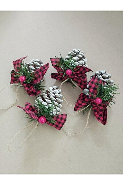 bayram taşcıoğlu home desing 4 Pieces Pine Cone Garland Christmas Ornament Gift Door Wall Decoration