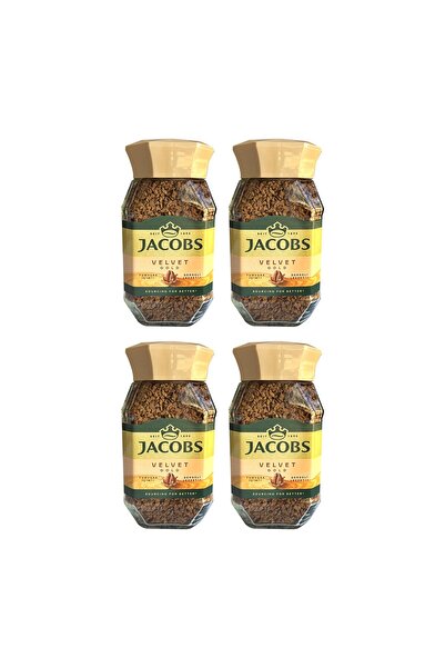 Jacobs Velvet Gold 100 gr Çözünebilir Kahve x 4 Adet