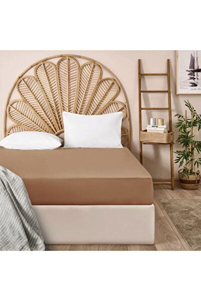 Evidea Soft Basic Single Fitted Sheet - Caramel - 100X200 cm