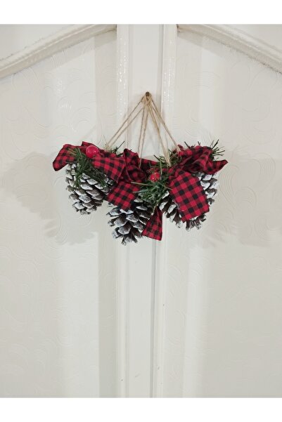 bayram taşcıoğlu home desing 4 Pieces Pine Cone Garland Christmas Ornament Gift Door Wall Decoration