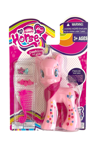 UDATOYS My Little Pony Oyuncak Kuyruklu Poni At Figür Tarama Setli 15CM