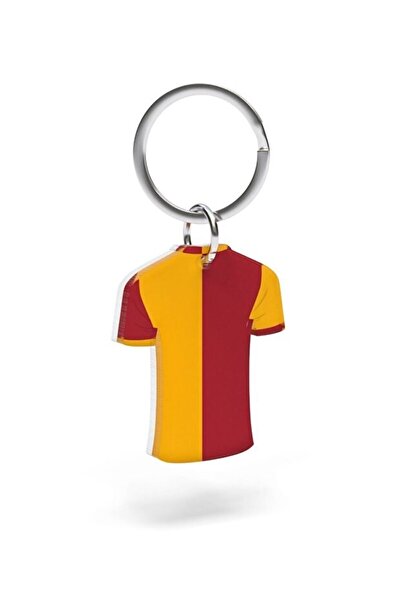 Galatasaray Licensed Partially Painted Jersey Keychain Lion with Wooden Box