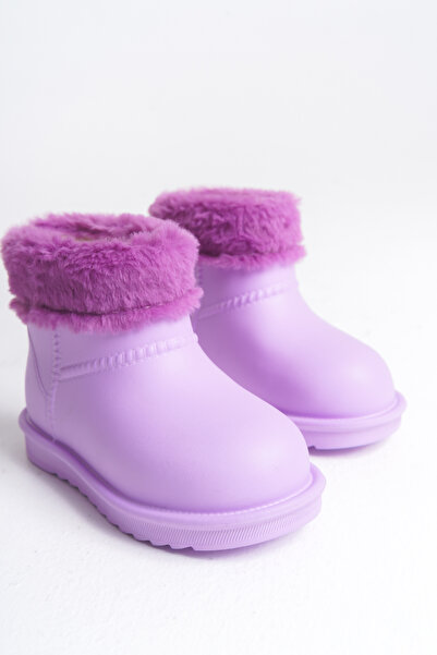 Mini Angel Çocuk Bot Su Geçirmez Bot Kürklü Bot Çocuk Kışlık Bot Suya Dayanıklı Hafif Bot Kürklü Kışlık Bot