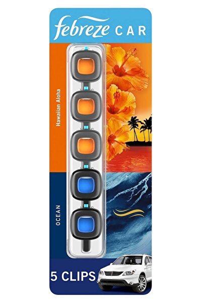 Febreze Araba Kokusu Hawaiian Aloha - Ocean 5li Paket