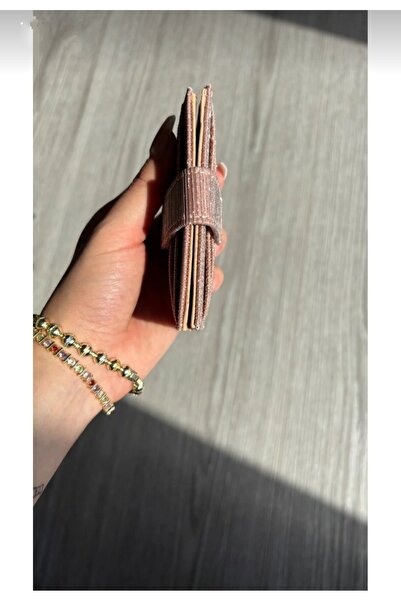 mirakuş Glittery Pink Shiny Wallet