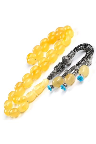 TESBİHCİBABA Special Series Kazaz Smoky Amber Prayer Beads