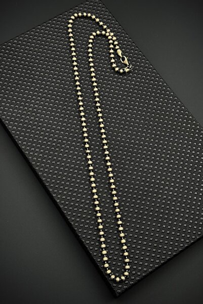 FRNCH 925 Ayar Gümüş italyan Model Gümüş Renk Erkek Kolye FRJ30934-1034-A