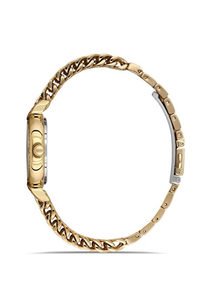 Dice Kayek Dk.1.Ag1411.06 Stone Design Steel Band Steel Case 5 Atm Water Resistant Gold Color Kadı
