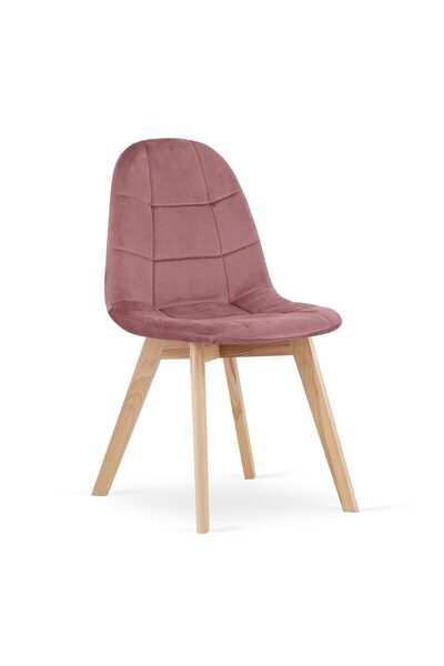 Leobert Kitchen/living room chair, Artool, Bora, velvet, wood, dark pink, 44.5x54x81.5 cm