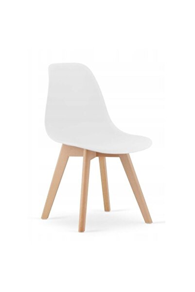 Leobert Scaun bucatarie/living, Artool, Kito, PP, lemn, alb, 46x54.5x80 cm