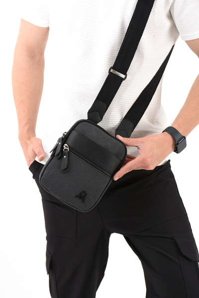 MEGA ÇANTA Canvas Series Compact Crossbody Men's Bag