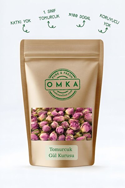 OMKA Kurutulmuş Tomurcuk Gül – 25 gr | Katkısız, Doğal, Şifa Kaynağı