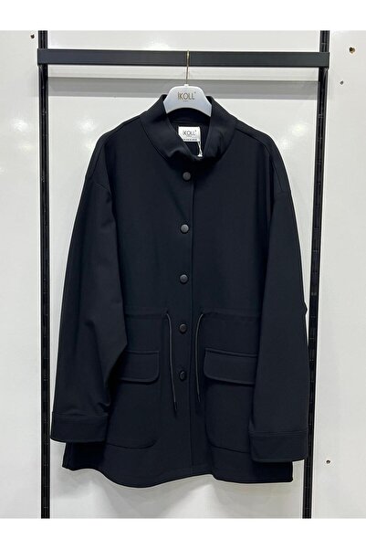 İDOL GİYİM سترة غوص مع جيب وتفاصيل نفقية