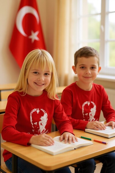 SeaBubbles Ataturk Printed Long Sleeve T-Shirt Lycra