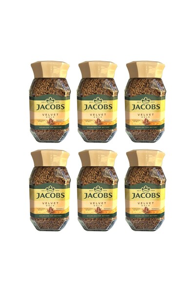 Jacobs Velvet Gold 100 gr Çözünebilir Kahve x 6 Adet