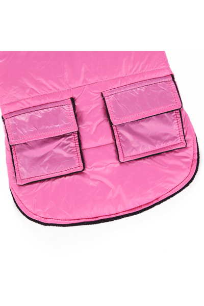 fara marca Geaca pentru catei roz L 31cm lungime