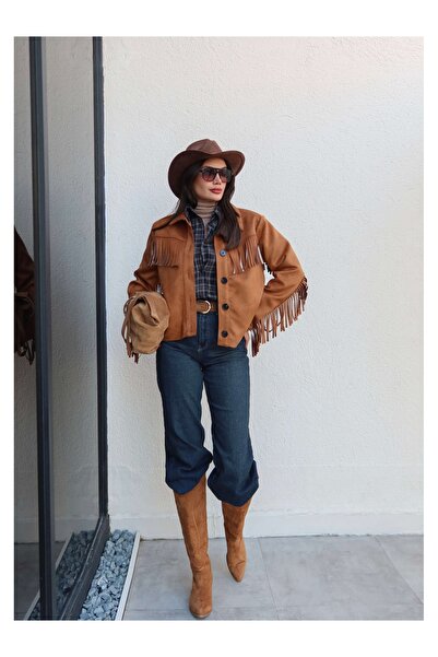 ESRAHELVACI Велурено яке с пискюли