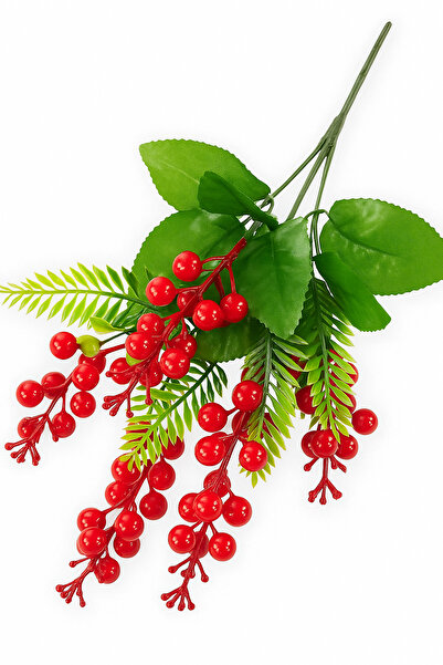 ALSHOP 1. Quality 5-Branch Arranged Kokina Bunch Artificial Plant Long 40 cm