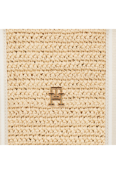 Tommy Hilfiger Spring Logo Kadın Bej El Çantası