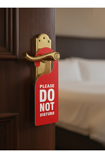 HOMEMADES ديكوتا - لا تزعج - ملصق مزدوج الاستخدام لتعليق على مقبض الباب - لا ...