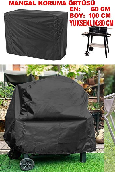 KAŞIKBEY Eslife Barbekü Su Geçirmez Mangal Koruma Örtüsü Bahçe Balkon Mobilya Mangal Koruma Kılıfı