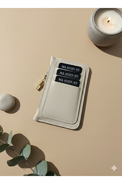 Ayleen Ayz Faux Leather 6 Card Holder and Zippered Coin Compartment Card Holder Wallet