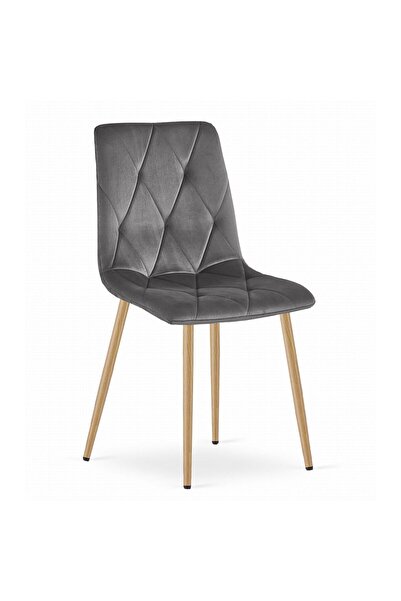 Artool Kitchen/living room chair, Artool, Libra, velvet, metal, gray, 45x54x86.5 cm