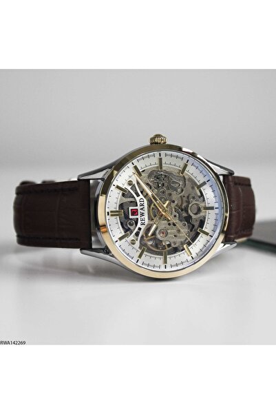 Reward Rwa142269 Leather Band Automatic Men's Wristwatch