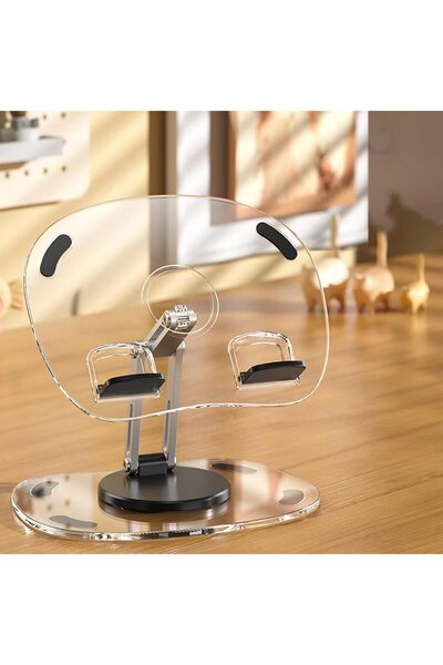 nelerbulurum 360 derece dönebilen Katlanabilir Ayarlanabilir Metal Masaüstü T...