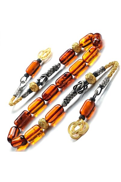 TESBİHCİBABA Special Series Kazaz Baltic Pearl Drop Amber Zaza Prayer Beads