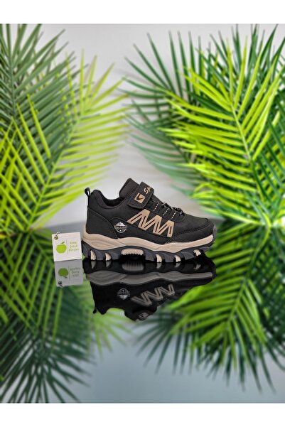 elma bebe Kız Erkek Çocuk Unisex Kışlık Yağmur Kar Cırt Cırtlı Trekking Ayakkabı