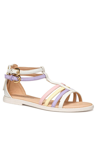 Geox Σανδάλια για κορίτσια λευκά GEOX-J7235D-05402 C0761 S