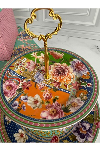 ROSSEV Floral Tiered Cake Cookie Stand