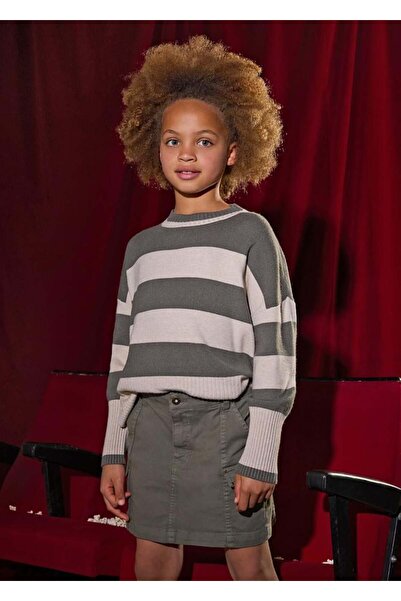 MAYORAL Gabardine Girls Skirt - Green